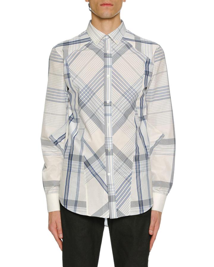 Men's Pieced Plaid