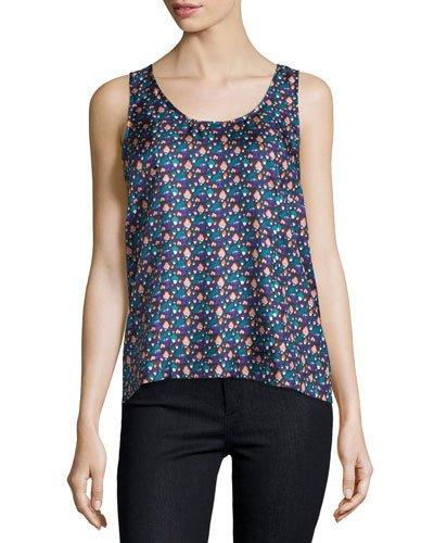 Printed Scoop-neck