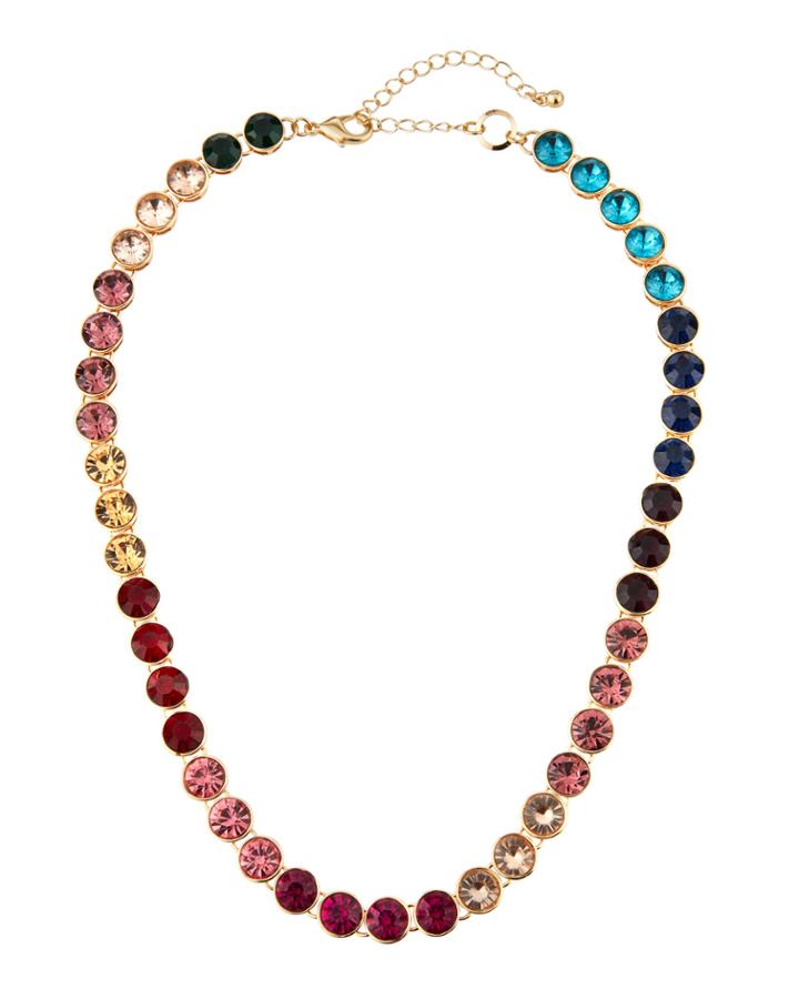 Single-strand Rainbow Necklace