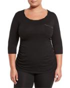 Melissa Side-ruched Tee,