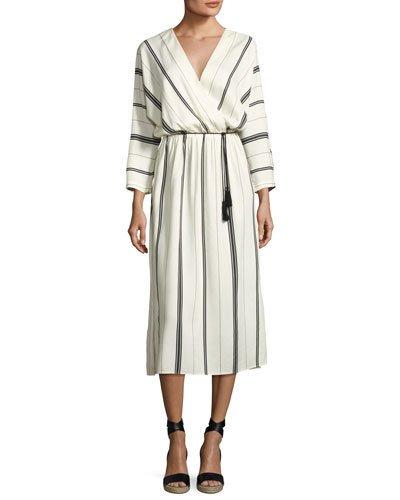 Mellow Mindfulness Striped Dress,