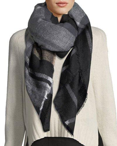 Mega Plaid Square Fringe