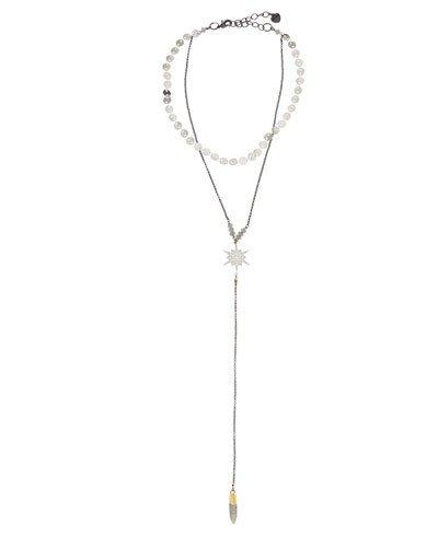 Dual-layer North Star Y-drop Necklace