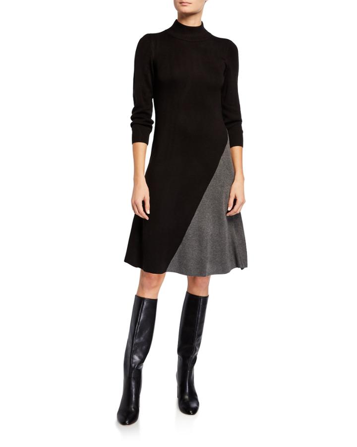 Colorblocked 3/4-sleeve