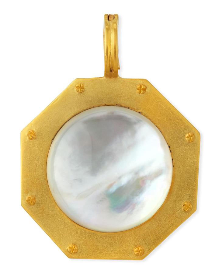 Mother-of-pearl Nailhead Pendant