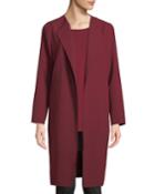 Robyn Open-front Wool Car Coat