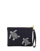 Vegan Turtle Clutch Bag, Navy