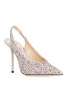Ivy Glitter Slingback Cocktail Pumps