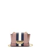 Eartha Mini Leather Chain Crossbody Bag W/ Racing