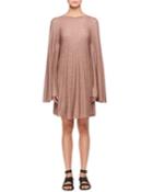 Bell-sleeves Lurex&reg; Pleated