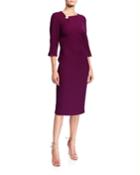 Asymmetric Buttoned-neck