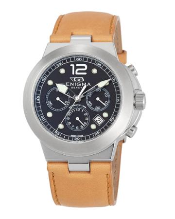 Chronograph Watch W/ Leather