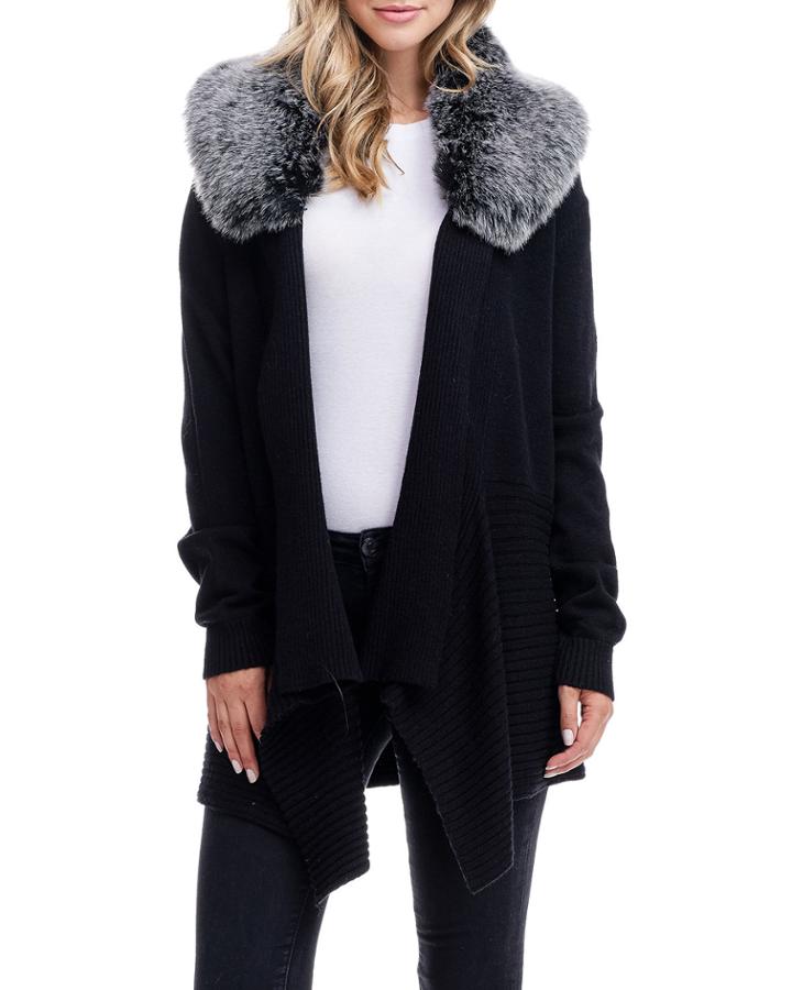 Sweater With Detachable Fur