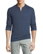 Men's Cover-stitch Henley