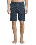 Fiji Sunburst-print Swim Trunks, Navy