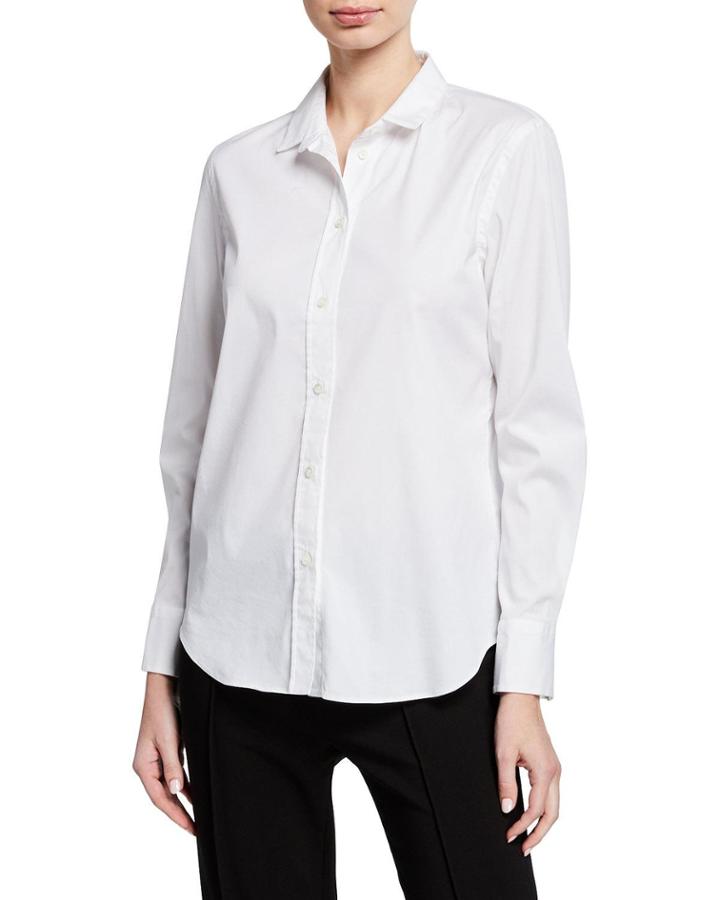 Stretch-poplin Relaxed-fit