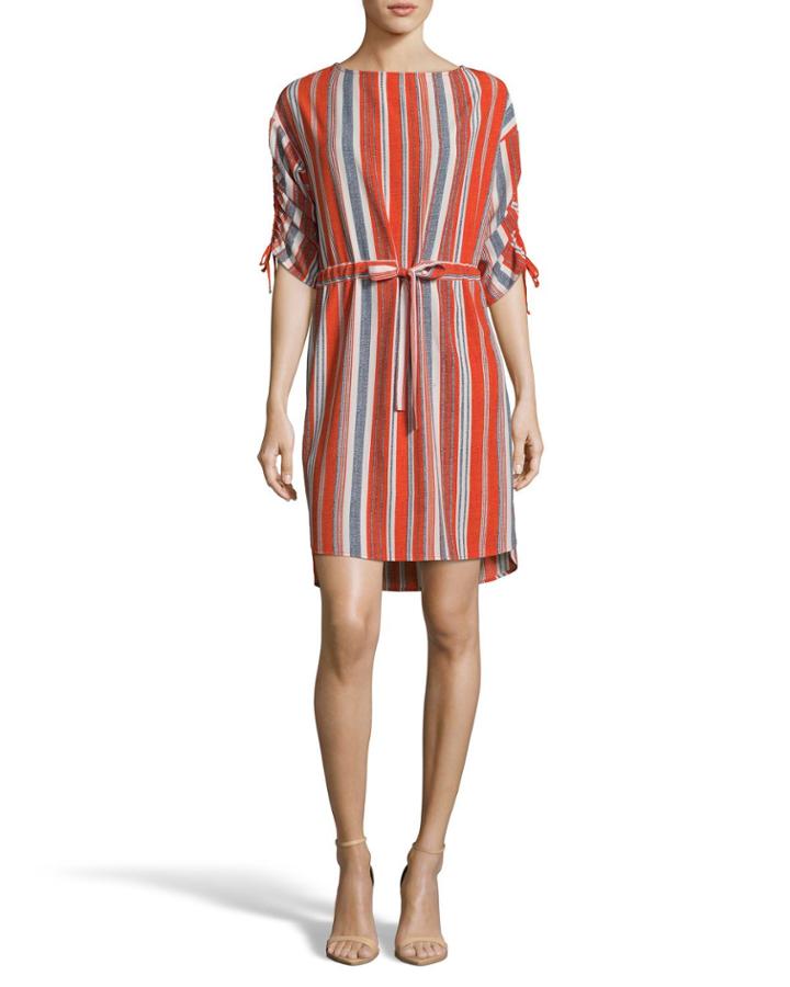 Striped Waist-tie