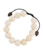 White Mammoth Beaded Bracelet