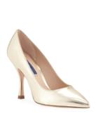 Tippi 95mm Metallic Leather Point-toe Pumps