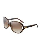 Plastic Butterfly Sunglasses, Brown