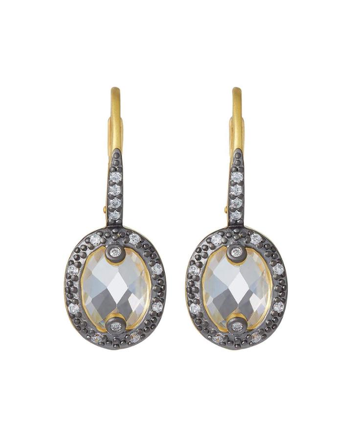 Small Mirror Mirror Leverback Earrings
