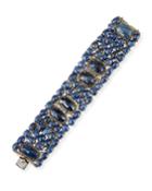 Blue Sapphire Pave & Diamond Bracelet