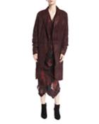 Suede Cocoon Coat