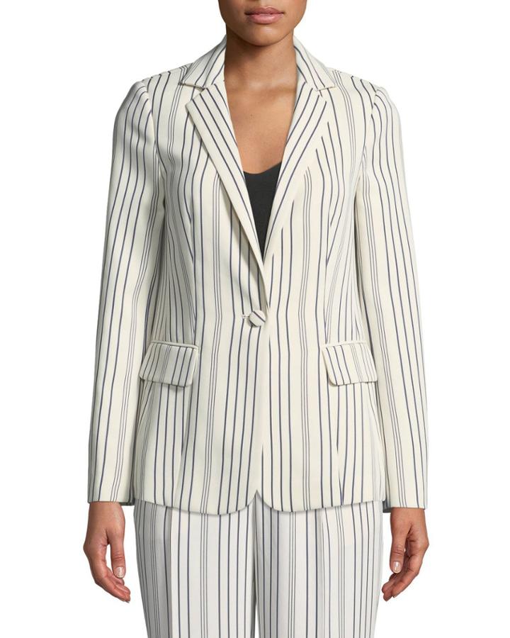 True Stripe One-button Blazer