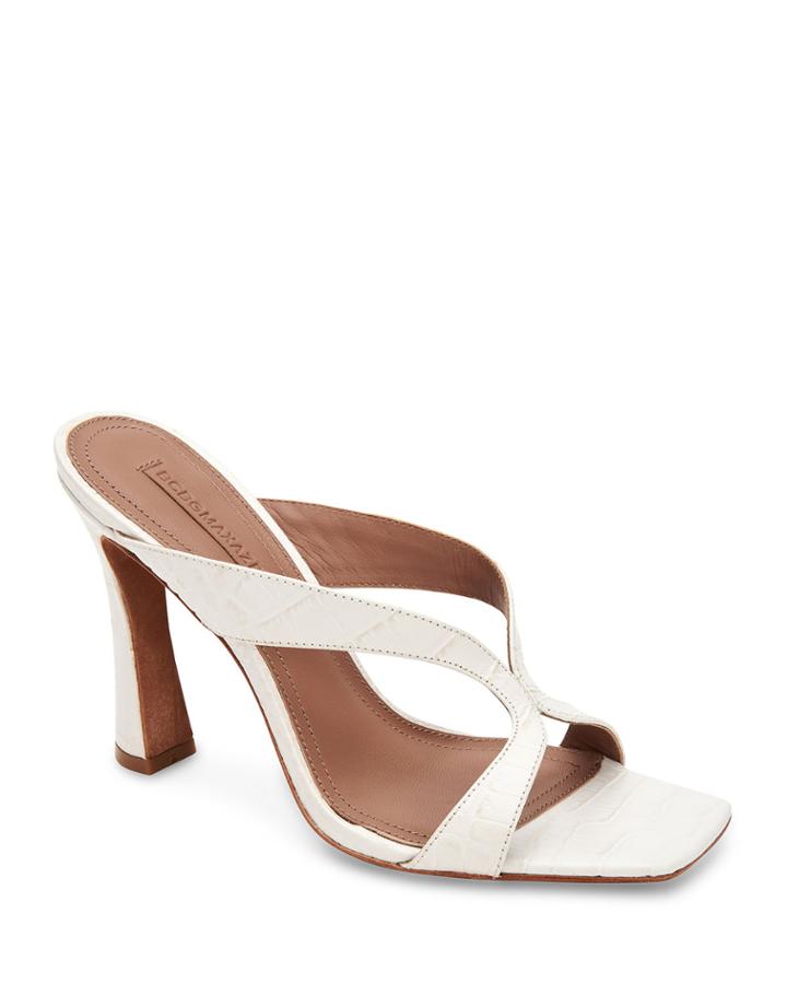 Ines Croc-embossed Leather
