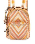 Rockstud Printed Nylon Backpack