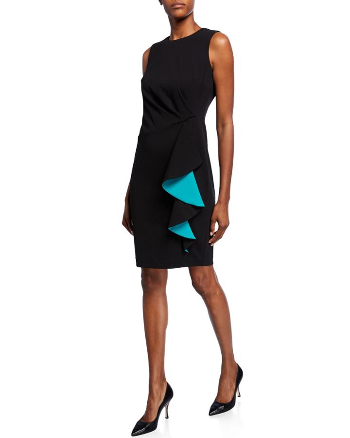 Cascading Ruffle Ruched Side