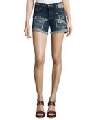 Roll-cuffs Destroyed Denim