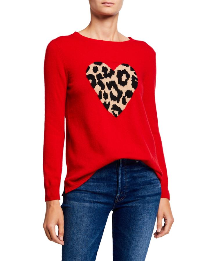 Cashmere Leopard Heart