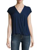Ash Twist-front Top, Blue