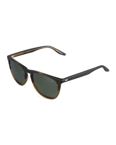 Tuco Two-tone Matte Acetate Sunglasses, Brown/beige