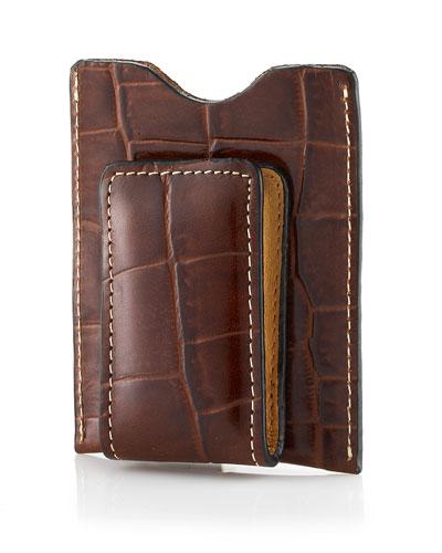 Croc-embossed