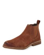 Men's Gored Suede Ankle Boots
