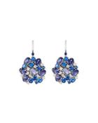 Fantasia 18k Diamond, Iolite & Sapphire Drop Earrings