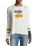 Arrows Cashmere-blend Sweater, Harvest Combo