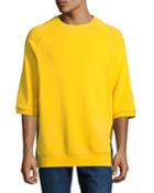 Men's Oversized Short-sleeve Side-zip