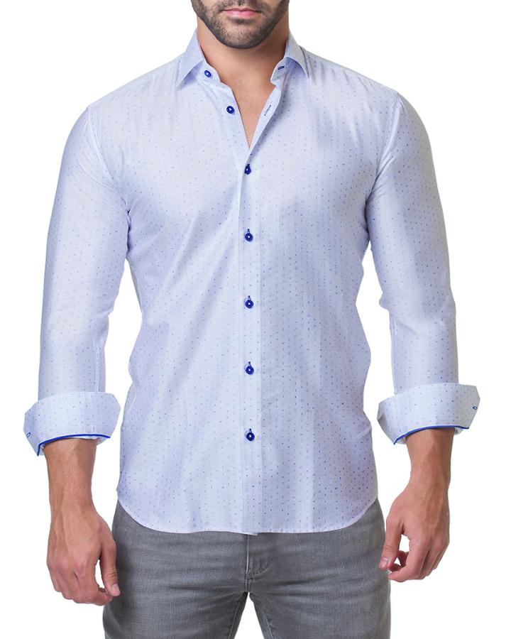Men's Fibonacci Math White Shaped-fit