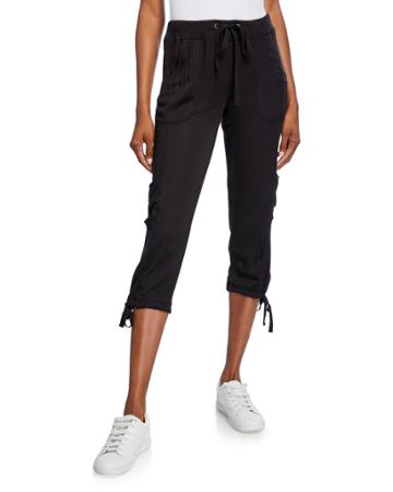 Opaline Cropped Drawstring Pants