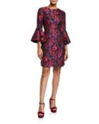 Bell-sleeve Floral