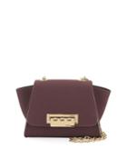 Eartha Mini Chain Crossbody Bag, Dark Purple