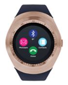 Curve Smartwatch W/ Touch Screen, Navy/rose