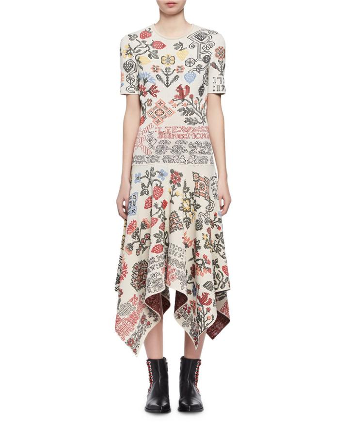 Needlepoint Jacquard Handkerchief-hem