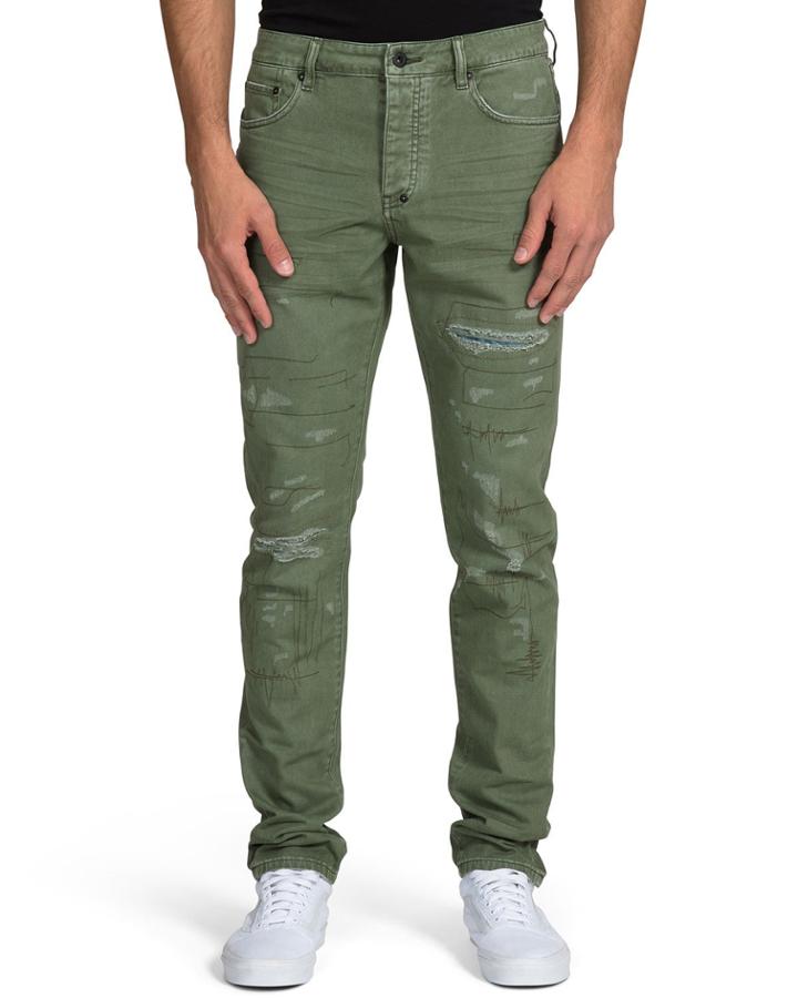 Men's Ripped Stitched Chino Pants