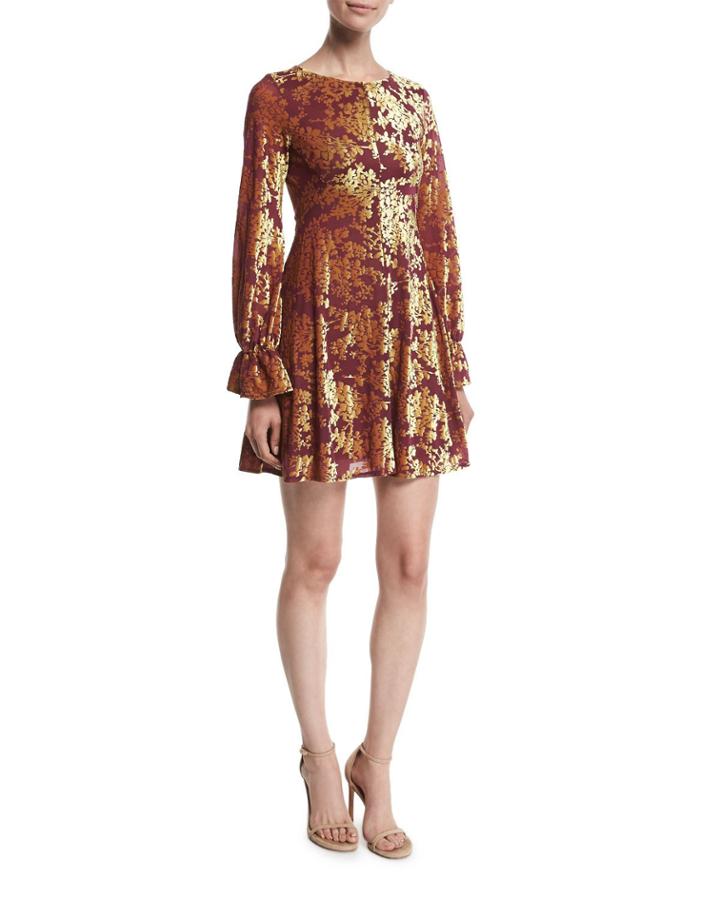 Valeria Velvet Burnout Long-sleeve
