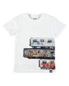 Raven Subways Graffiti Print Tee,