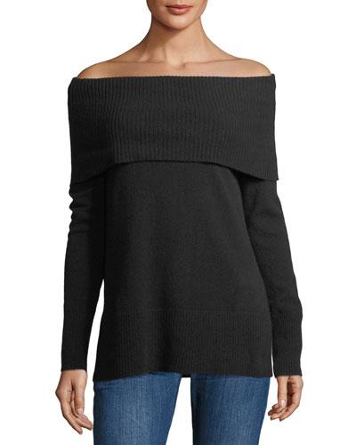 Cashmere Off-shoulder Tunic
